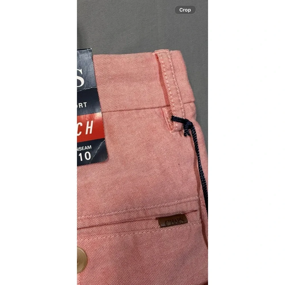 CHAPS Bermuda Shorts Mens 40‎ Oxford Stretch 10in Inseam Summer Preppy Casual